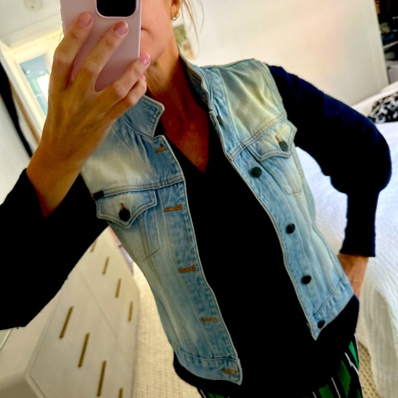 Earl Jeans faded sleeveless denim jacket vintage 1999-2004 - Picture 8 of 8